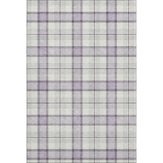 Piper Looms Mayfield Plaid AMF1052 Lavender Machine Washable Area Rug main image