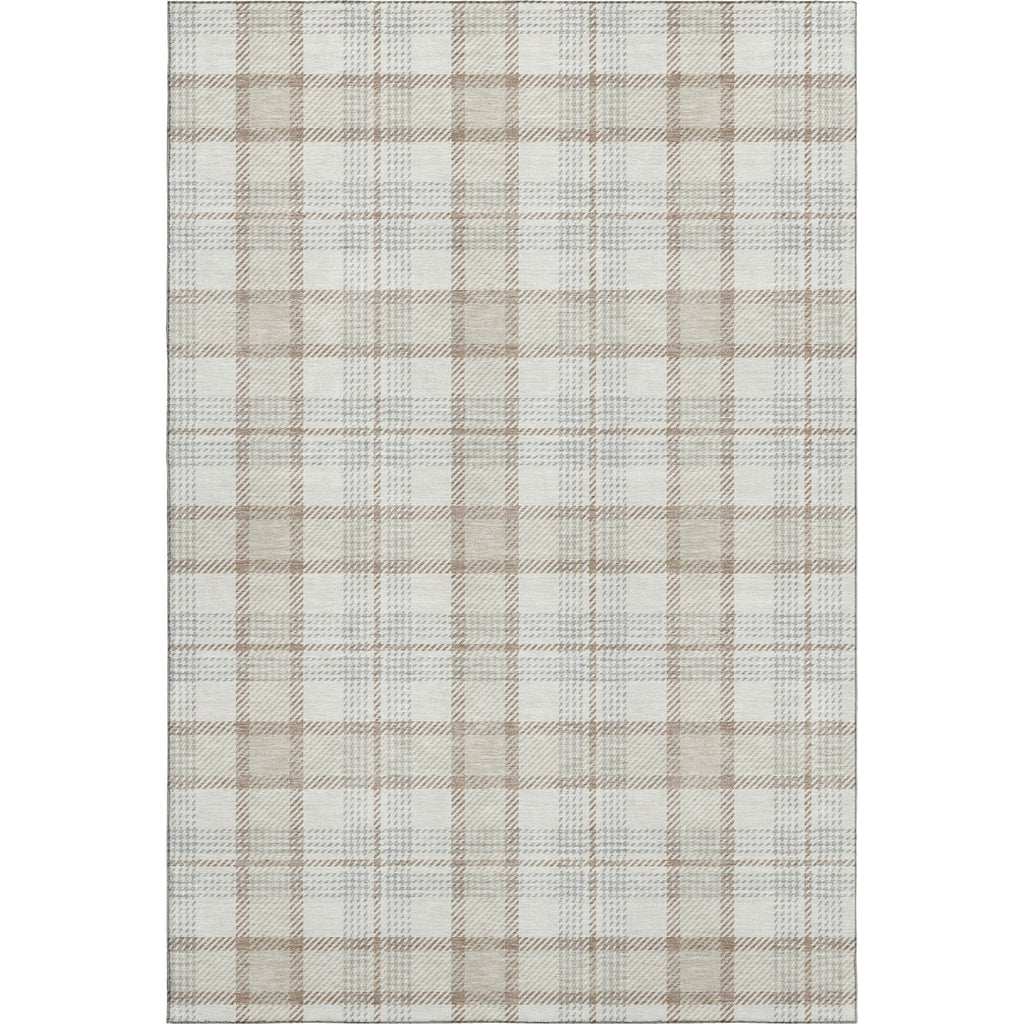 Piper Looms Mayfield Plaid AMF1052 Linen Machine Washable Area Rug main image