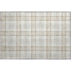 Piper Looms Mayfield Plaid AMF1052 Linen Machine Washable Area Rug Scatter Main Image
