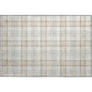 Piper Looms Mayfield Plaid AMF1052 Linen Machine Washable Area Rug Scatter Main Image