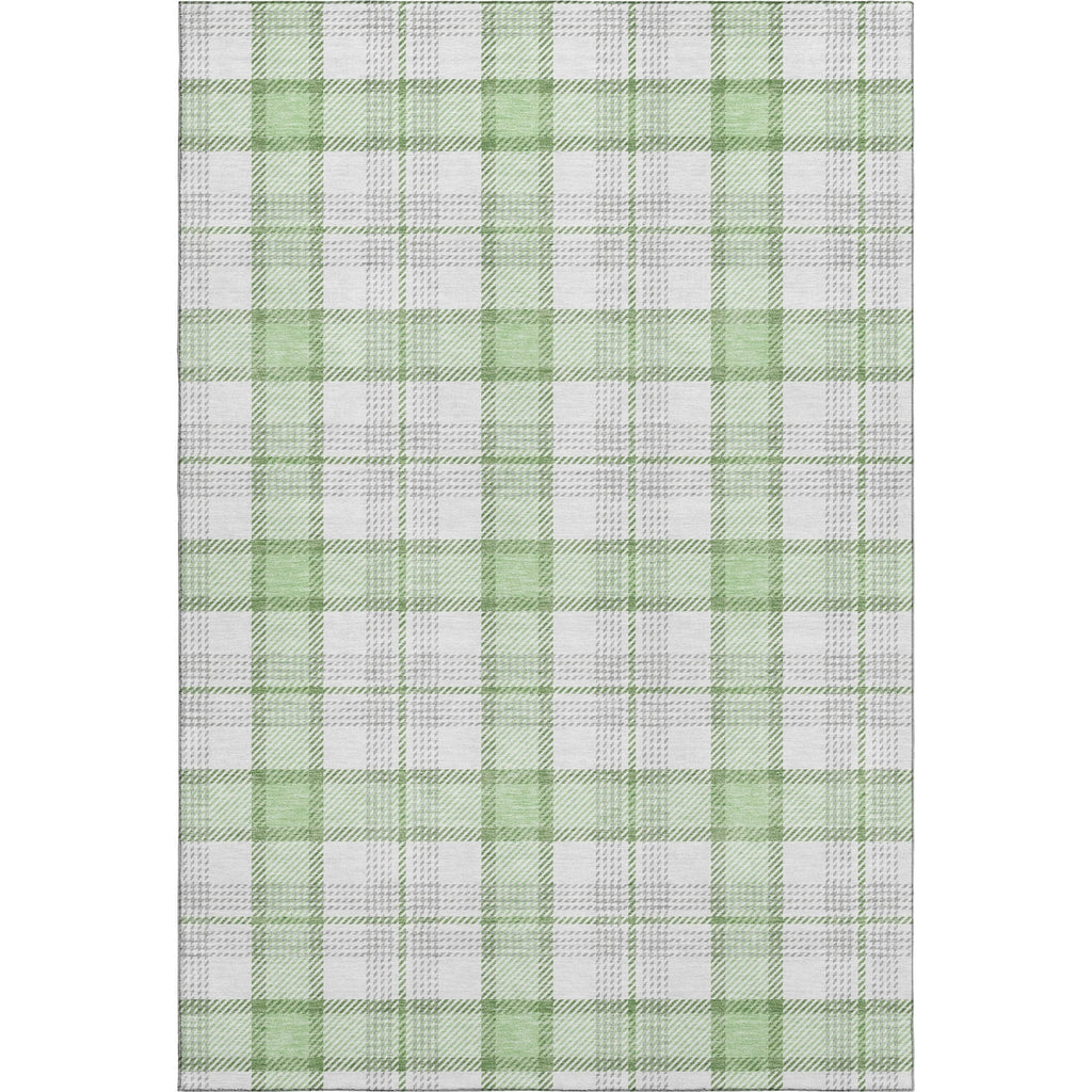 Piper Looms Mayfield Plaid AMF1052 Mint Machine Washable Area Rug main image