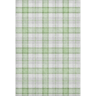 Piper Looms Mayfield Plaid AMF1052 Mint Machine Washable Area Rug main image
