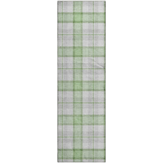 Piper Looms Mayfield Plaid AMF1052 Mint Machine Washable Area Rug Runner Main Image