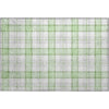 Piper Looms Mayfield Plaid AMF1052 Mint Machine Washable Area Rug Scatter Main Image