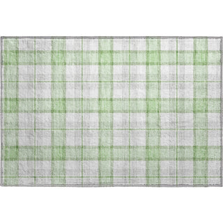 Piper Looms Mayfield Plaid AMF1052 Mint Machine Washable Area Rug Scatter Main Image