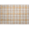 Piper Looms Mayfield Plaid AMF1052 Peach Machine Washable Area Rug Scatter Main Image