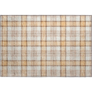 Piper Looms Mayfield Plaid AMF1052 Peach Machine Washable Area Rug Scatter Main Image