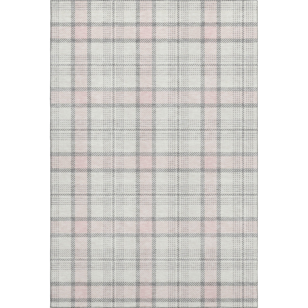 Piper Looms Mayfield Plaid AMF1052 Pink Machine Washable Area Rug main image