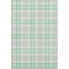 Piper Looms Mayfield Plaid AMF1052 Seafoam Machine Washable Area Rug main image