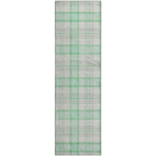 Piper Looms Mayfield Plaid AMF1052 Seafoam Machine Washable Area Rug Runner Main Image