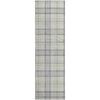 Piper Looms Mayfield Plaid AMF1052 Silver Machine Washable Area Rug Runner Main Image