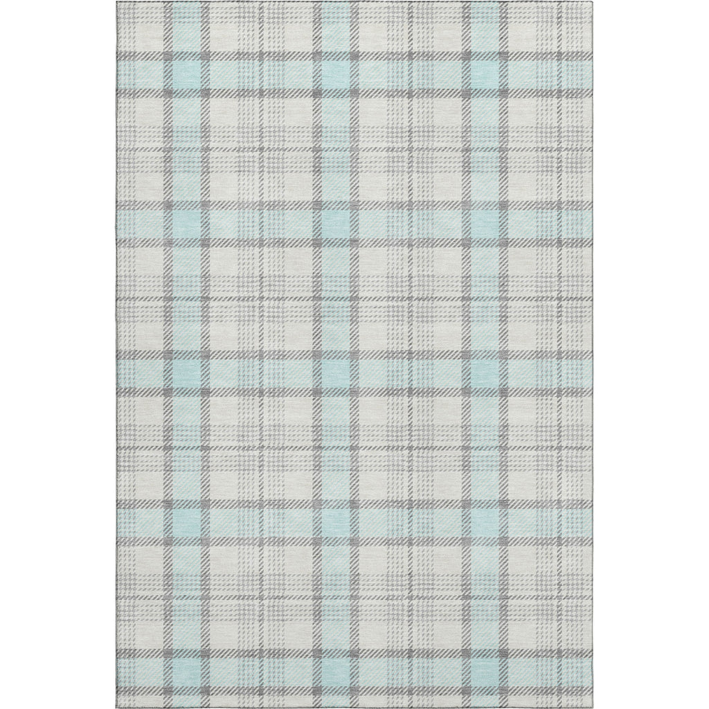 Piper Looms Mayfield Plaid AMF1052 Sky Machine Washable Area Rug main image