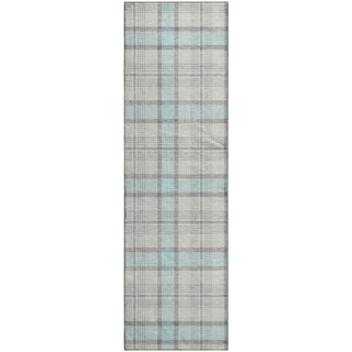 Piper Looms Mayfield Plaid AMF1052 Sky Machine Washable Area Rug Runner Main Image