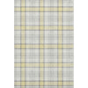 Piper Looms Mayfield Plaid AMF1052 Yellow Machine Washable Area Rug main image
