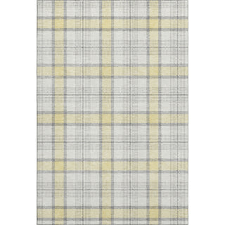 Piper Looms Mayfield Plaid AMF1052 Yellow Machine Washable Area Rug main image