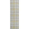 Piper Looms Mayfield Plaid AMF1052 Yellow Machine Washable Area Rug Runner Main Image