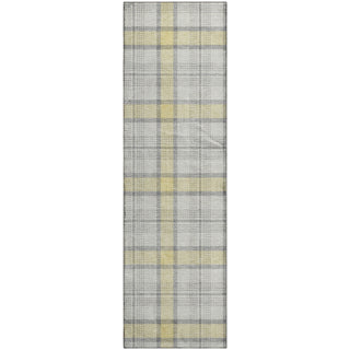 Piper Looms Mayfield Plaid AMF1052 Yellow Machine Washable Area Rug Runner Main Image