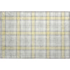 Piper Looms Mayfield Plaid AMF1052 Yellow Machine Washable Area Rug Scatter Main Image