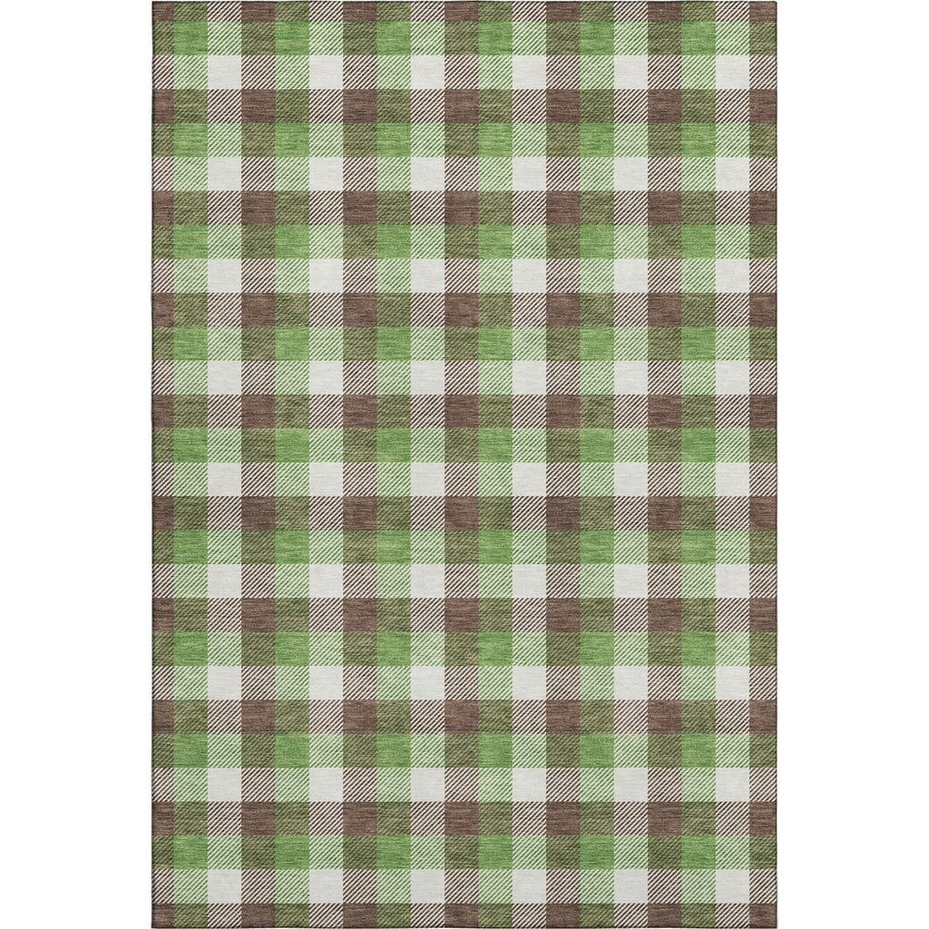 Piper Looms Mayfield Plaid AMF1053 Brown Machine Washable Area Rug main image