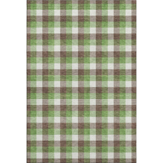 Piper Looms Mayfield Plaid AMF1053 Brown Machine Washable Area Rug main image