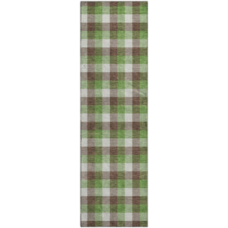 Piper Looms Mayfield Plaid AMF1053 Brown Machine Washable Area Rug Runner Main Image