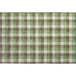 Piper Looms Mayfield Plaid AMF1053 Brown Machine Washable Area Rug Scatter Main Image