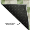 Piper Looms Mayfield Plaid AMF1053 Emerald Machine Washable Area Rug Backing Image