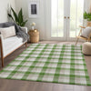 Piper Looms Mayfield Plaid AMF1053 Emerald Machine Washable Area Rug Lifestyle Image Feature