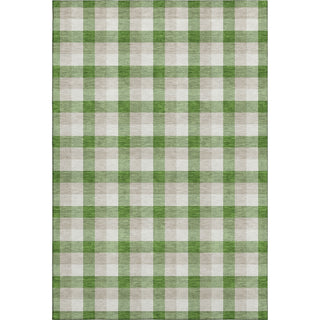 Piper Looms Mayfield Plaid AMF1053 Emerald Machine Washable Area Rug main image