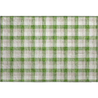 Piper Looms Mayfield Plaid AMF1053 Emerald Machine Washable Area Rug Scatter Main Image