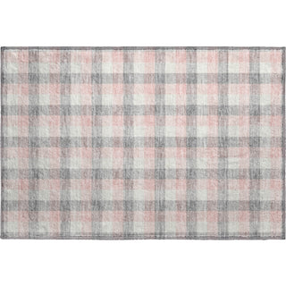 Piper Looms Mayfield Plaid AMF1053 Granite Machine Washable Area Rug Scatter Main Image