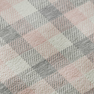 Piper Looms Mayfield Plaid AMF1053 Granite Machine Washable Area Rug Swatch Image