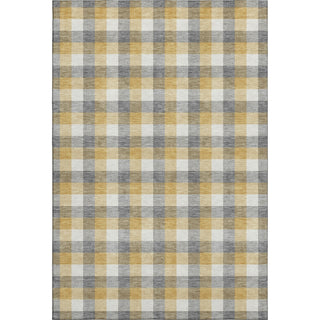 Piper Looms Mayfield Plaid AMF1053 Gray Machine Washable Area Rug main image