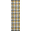 Piper Looms Mayfield Plaid AMF1053 Gray Machine Washable Area Rug Runner Main Image