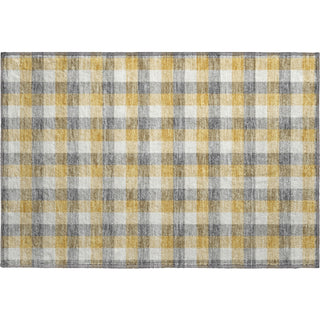 Piper Looms Mayfield Plaid AMF1053 Gray Machine Washable Area Rug Scatter Main Image