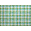 Piper Looms Mayfield Plaid AMF1053 Lime Machine Washable Area Rug Scatter Main Image