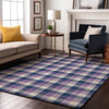 Piper Looms Mayfield Plaid AMF1053 Navy Machine Washable Area Rug Lifestyle Image Feature