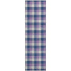 Piper Looms Mayfield Plaid AMF1053 Navy Machine Washable Area Rug Runner Main Image