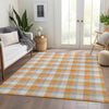 Piper Looms Mayfield Plaid AMF1053 Orange Machine Washable Area Rug Lifestyle Image Feature