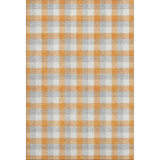 Piper Looms Mayfield Plaid AMF1053 Orange Machine Washable Area Rug main image