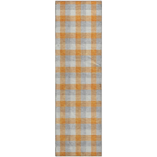 Piper Looms Mayfield Plaid AMF1053 Orange Machine Washable Area Rug Runner Main Image