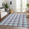 Piper Looms Mayfield Plaid AMF1053 Purple Machine Washable Area Rug Lifestyle Image Feature