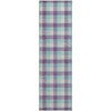 Piper Looms Mayfield Plaid AMF1053 Purple Machine Washable Area Rug Runner Main Image