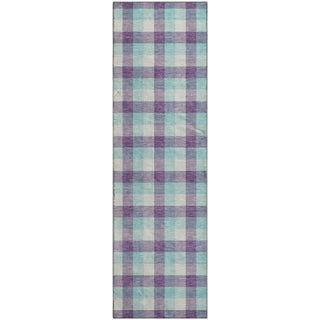 Piper Looms Mayfield Plaid AMF1053 Purple Machine Washable Area Rug Runner Main Image