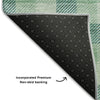 Piper Looms Mayfield Plaid AMF1053 Seafoam Machine Washable Area Rug Backing Image