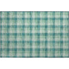 Piper Looms Mayfield Plaid AMF1053 Seafoam Machine Washable Area Rug Scatter Main Image