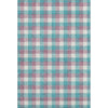 Piper Looms Mayfield Plaid AMF1053 Teal Machine Washable Area Rug main image