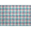 Piper Looms Mayfield Plaid AMF1053 Teal Machine Washable Area Rug Scatter Main Image
