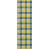 Piper Looms Mayfield Plaid AMF1053 Yellow Machine Washable Area Rug Runner Main Image