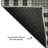Piper Looms Mayfield Plaid AMF1054 Black Machine Washable Area Rug Backing Image